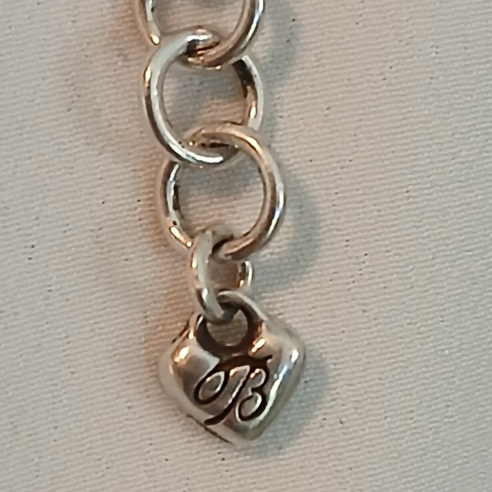 Brighton Silver Heart Badge Locket Necklace - Picture 6 of 6